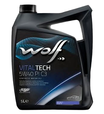 Моторное масло Wolf VitalTech 5W-40 PI C3, 5л  (WOLF: 211165)